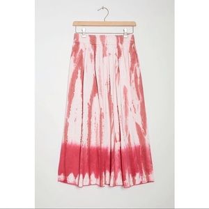 Anthropologie Tiny Ansley Tie-Dye Wrap Midi Skirt